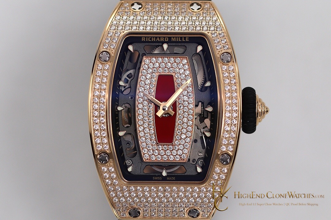 Richard Mille RM 07-01 angled dial view super clone watch