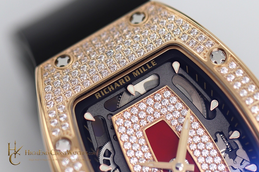 Richard Mille RM 07-01 bezel detail super clone watch