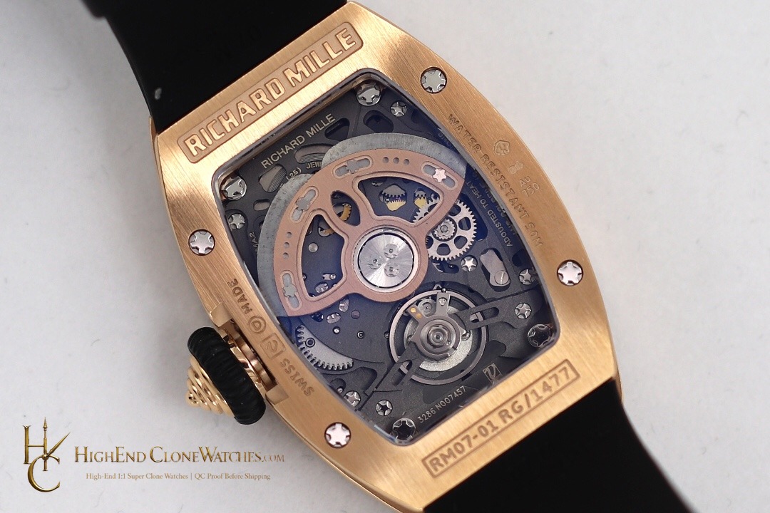 Richard Mille RM 07-01 buckle or clasp detail super clone watch