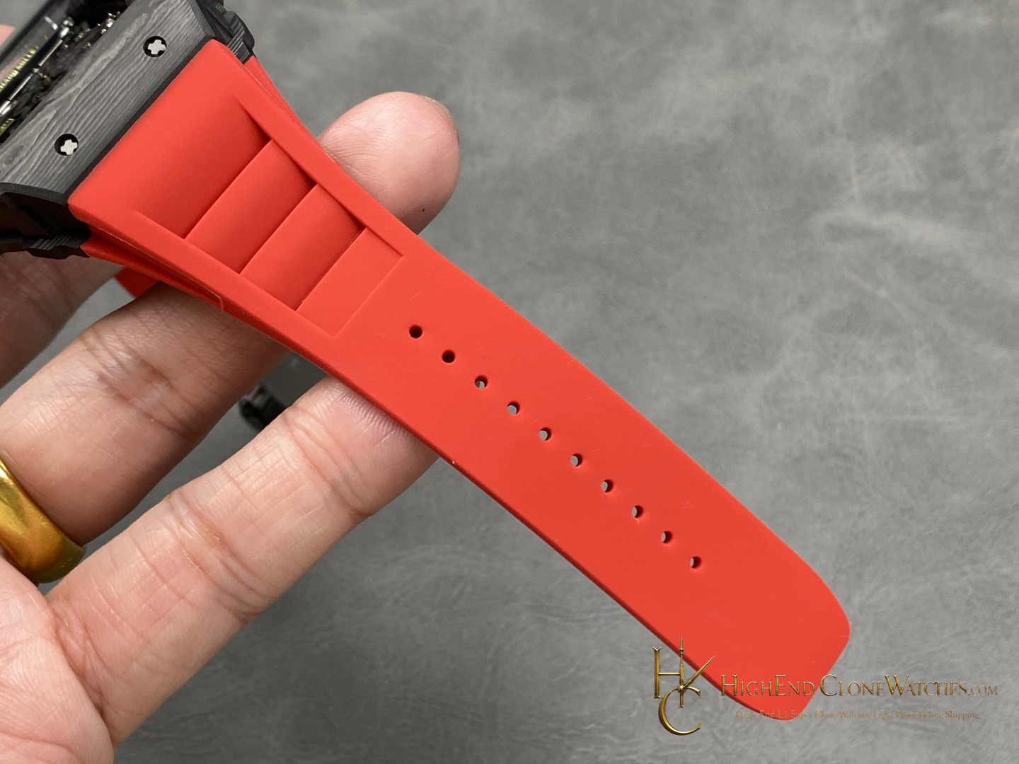 Richard Mille RM 35-01 caseback view super clone watch