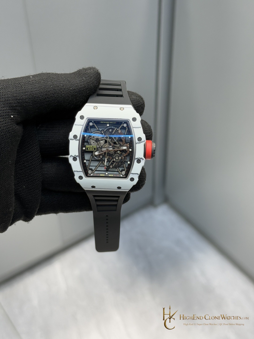 Richard Mille RM 35-01 front view super clone watch