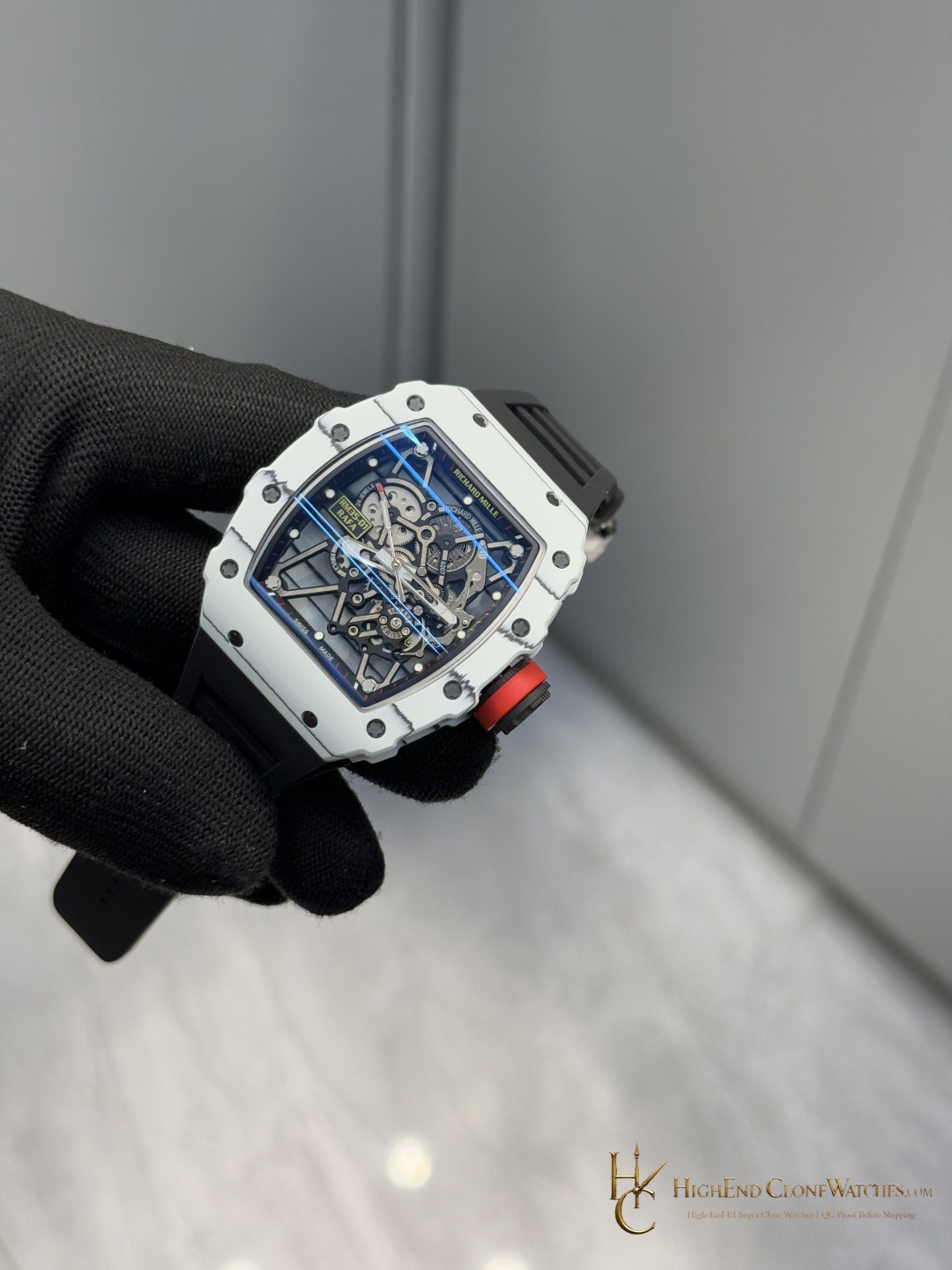 Richard Mille RM 35-01 dial and marker detail super clone watch