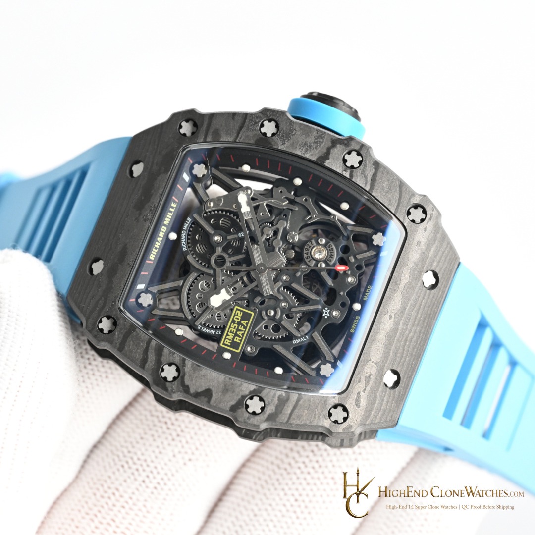 Richard Mille RM 35-02 bezel detail super clone watch