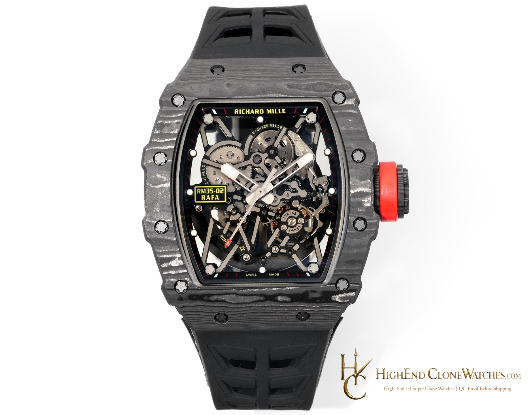 Richard Mille RM 35-02 front view super clone watch