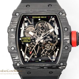Richard Mille RM 35-02 angled dial view super clone watch