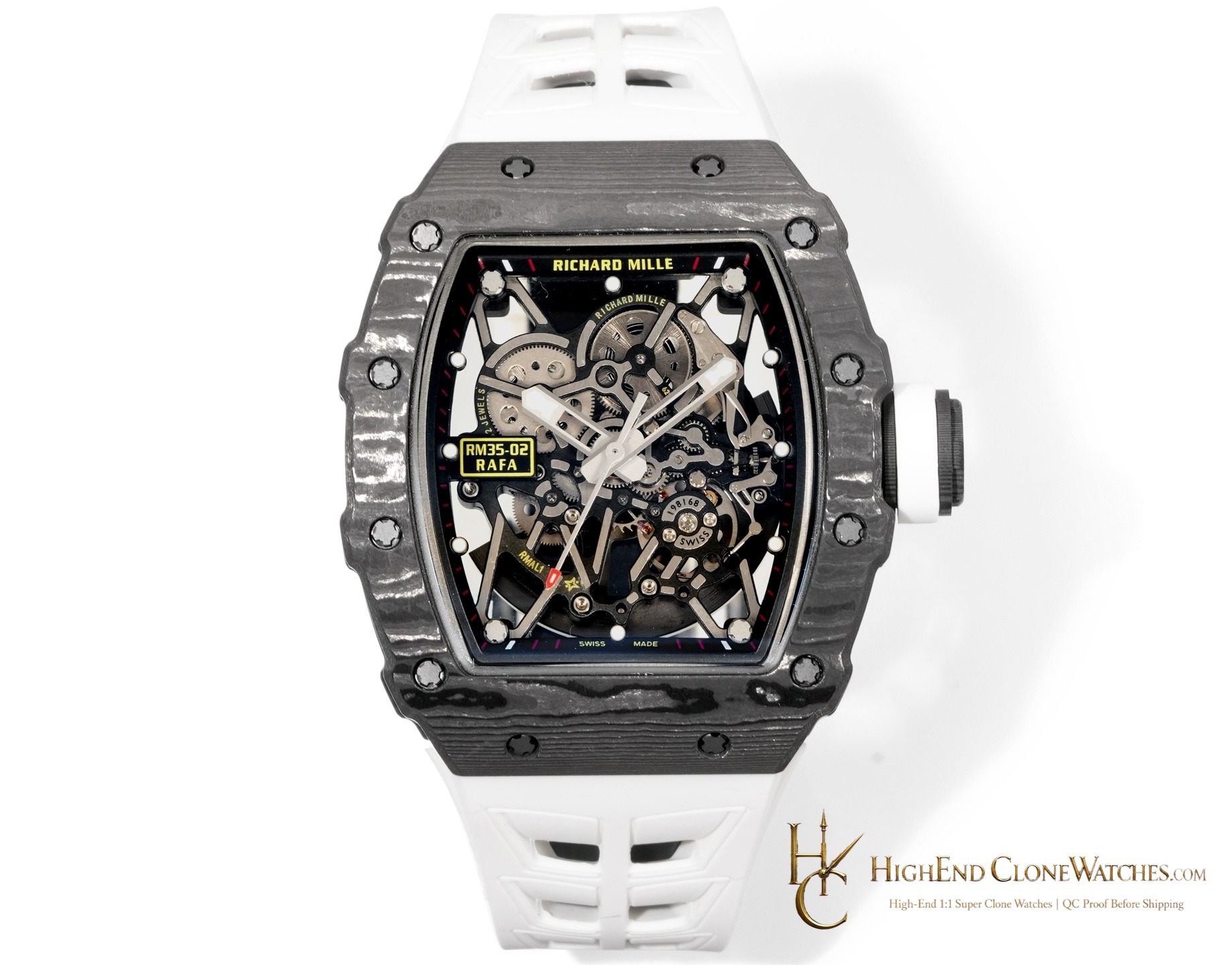 Richard Mille RM 35-02 front view super clone watch