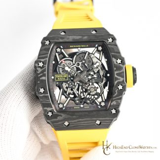 Richard Mille RM 35-02 angled dial view super clone watch