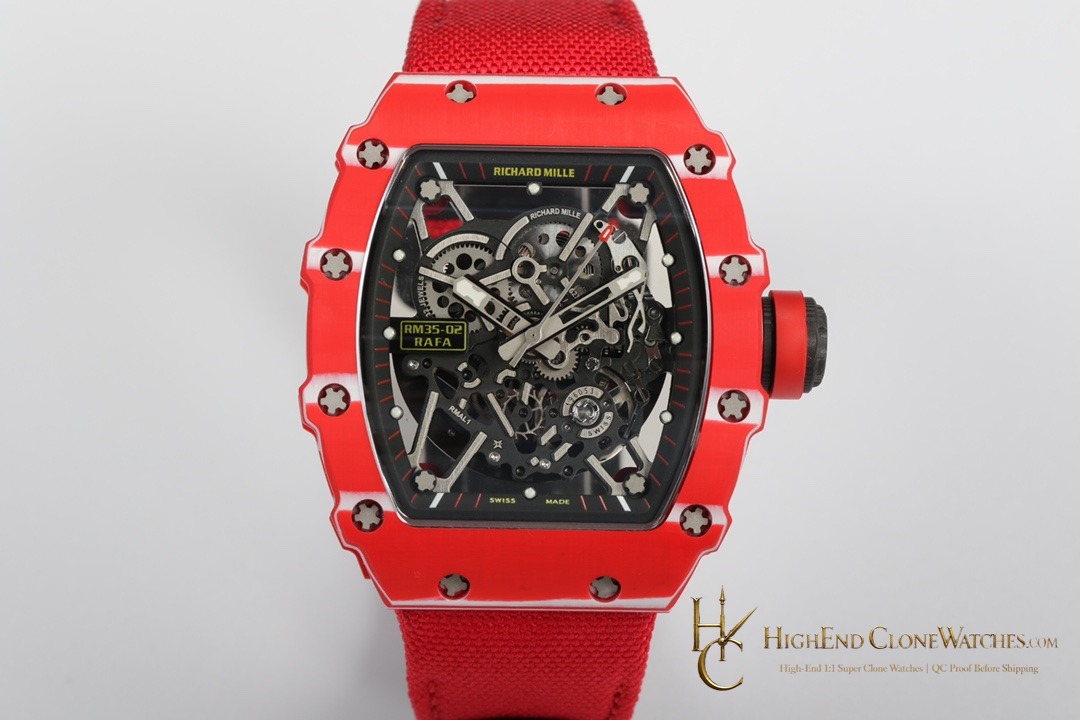Richard Mille RM 35-02 front view super clone watch