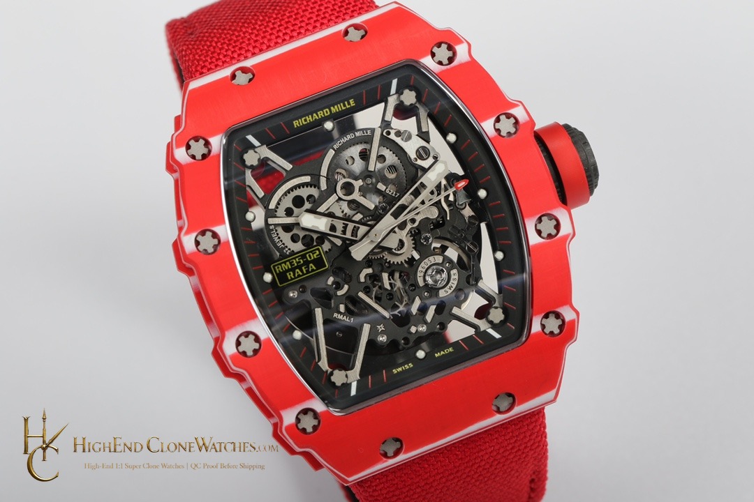 Richard Mille RM 35-02 dial and marker detail super clone watch
