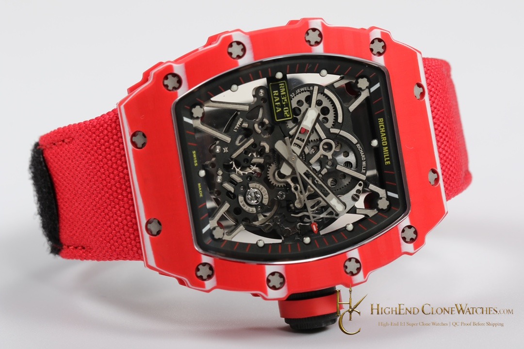 Richard Mille RM 35-02 bezel detail super clone watch