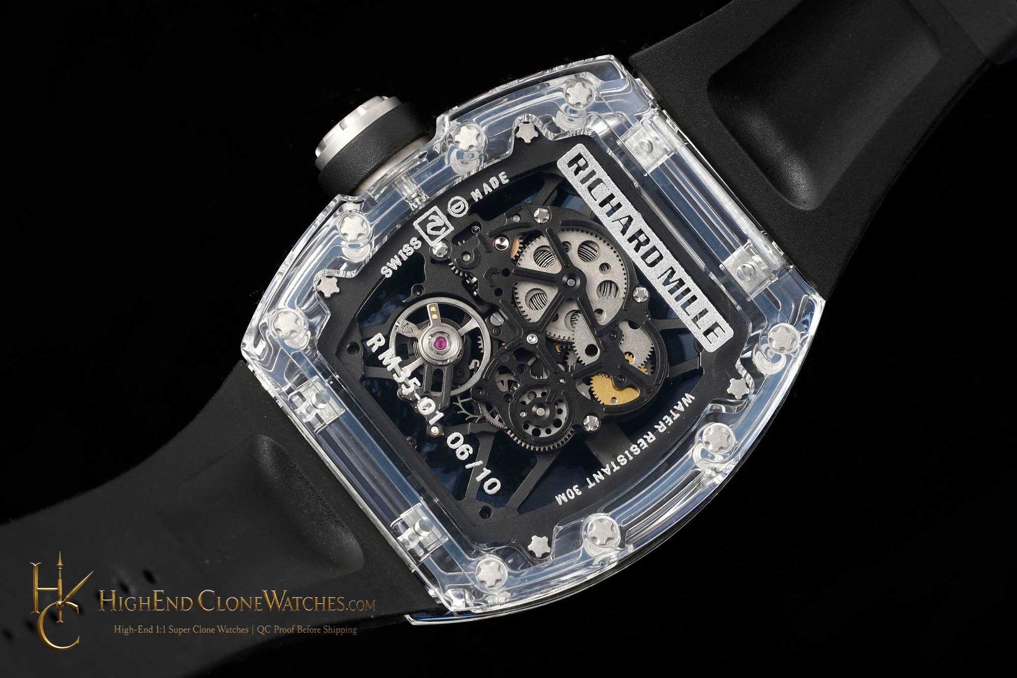 Richard Mille RM 35 buckle or clasp detail super clone watch