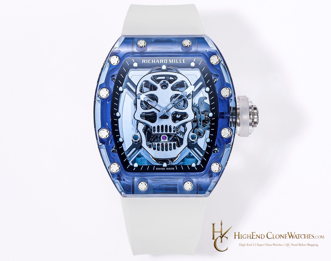 Richard Mille RM 52 front view super clone watch
