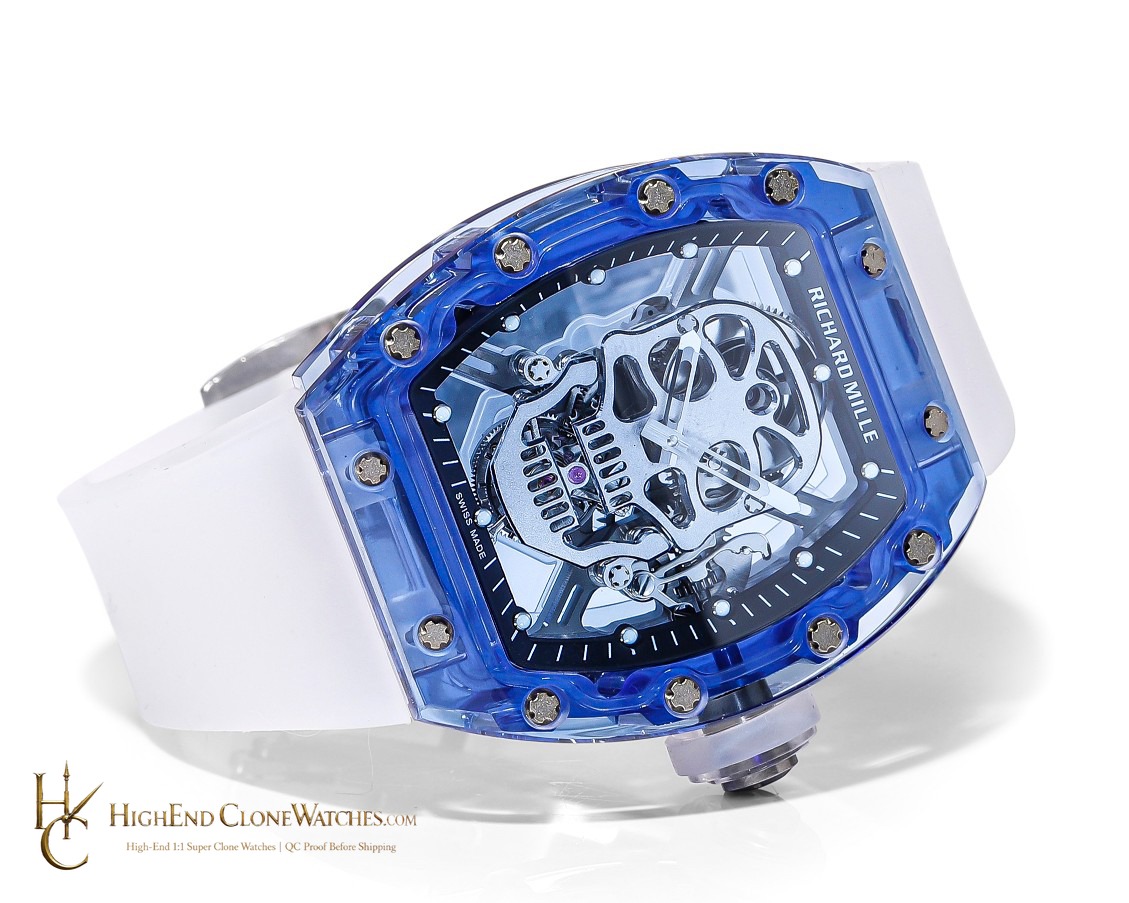 Richard Mille RM 52 angled dial view super clone watch