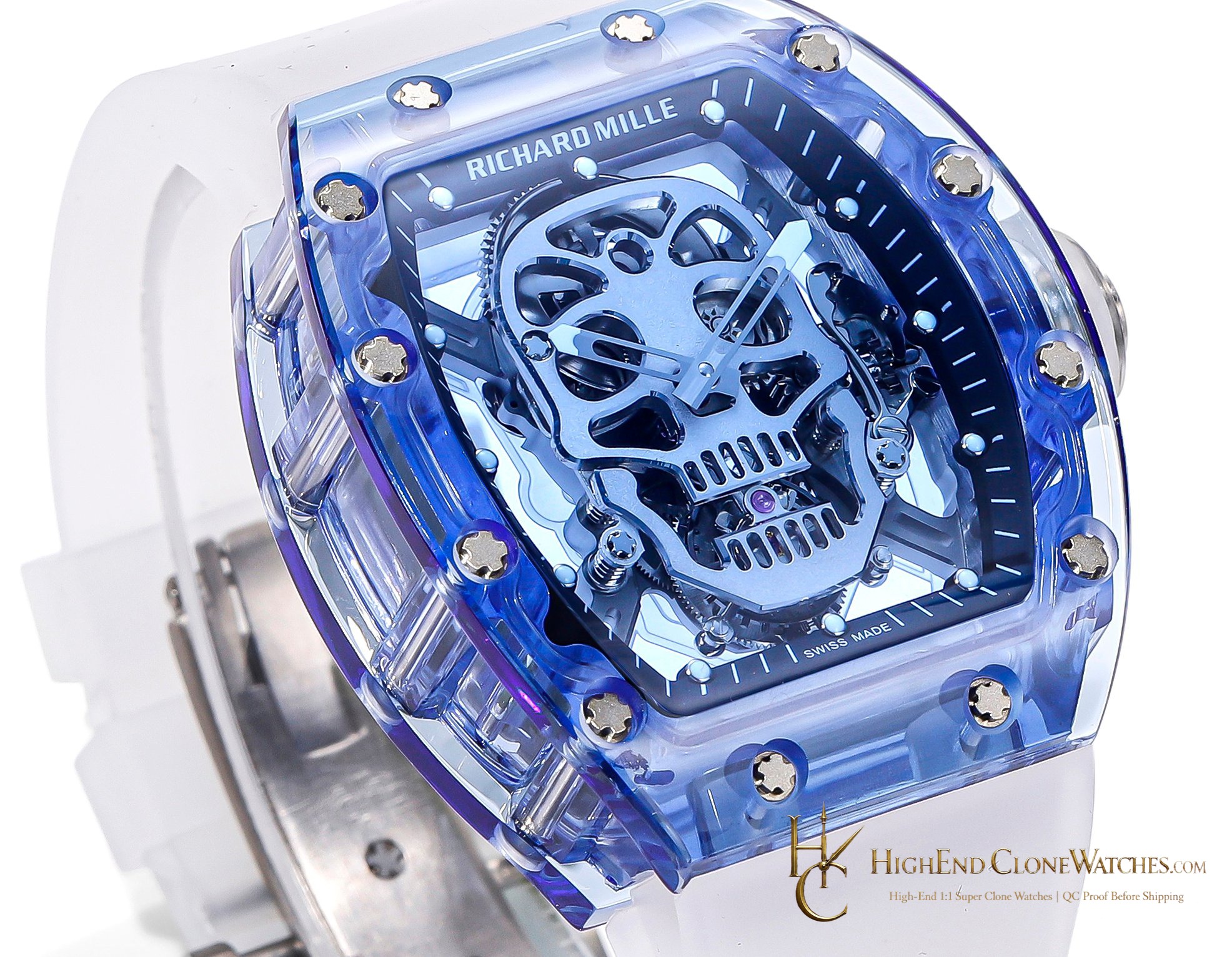 Richard Mille RM 52 bezel detail super clone watch
