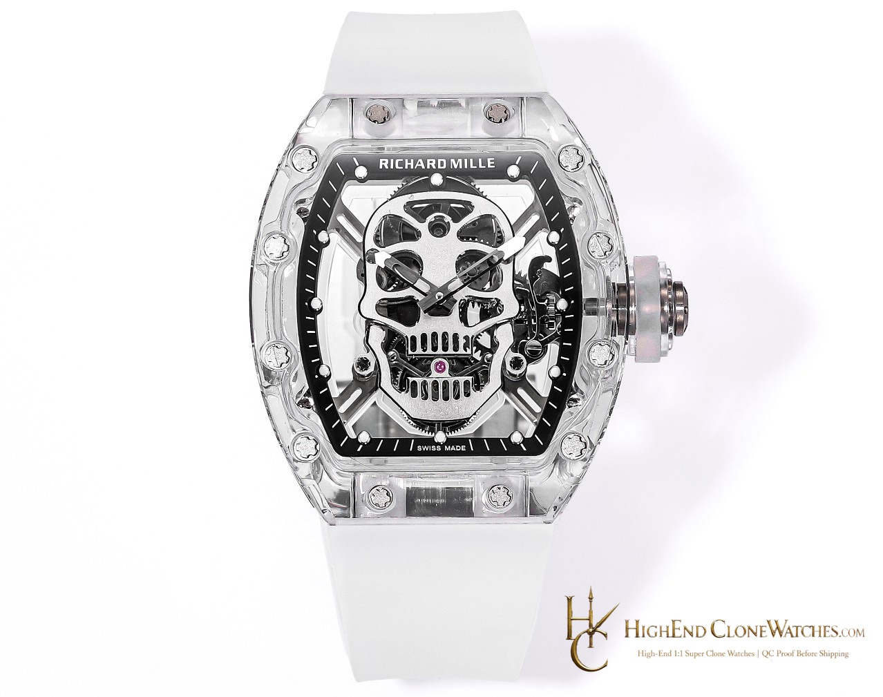 Richard Mille RM 52 front view super clone watch