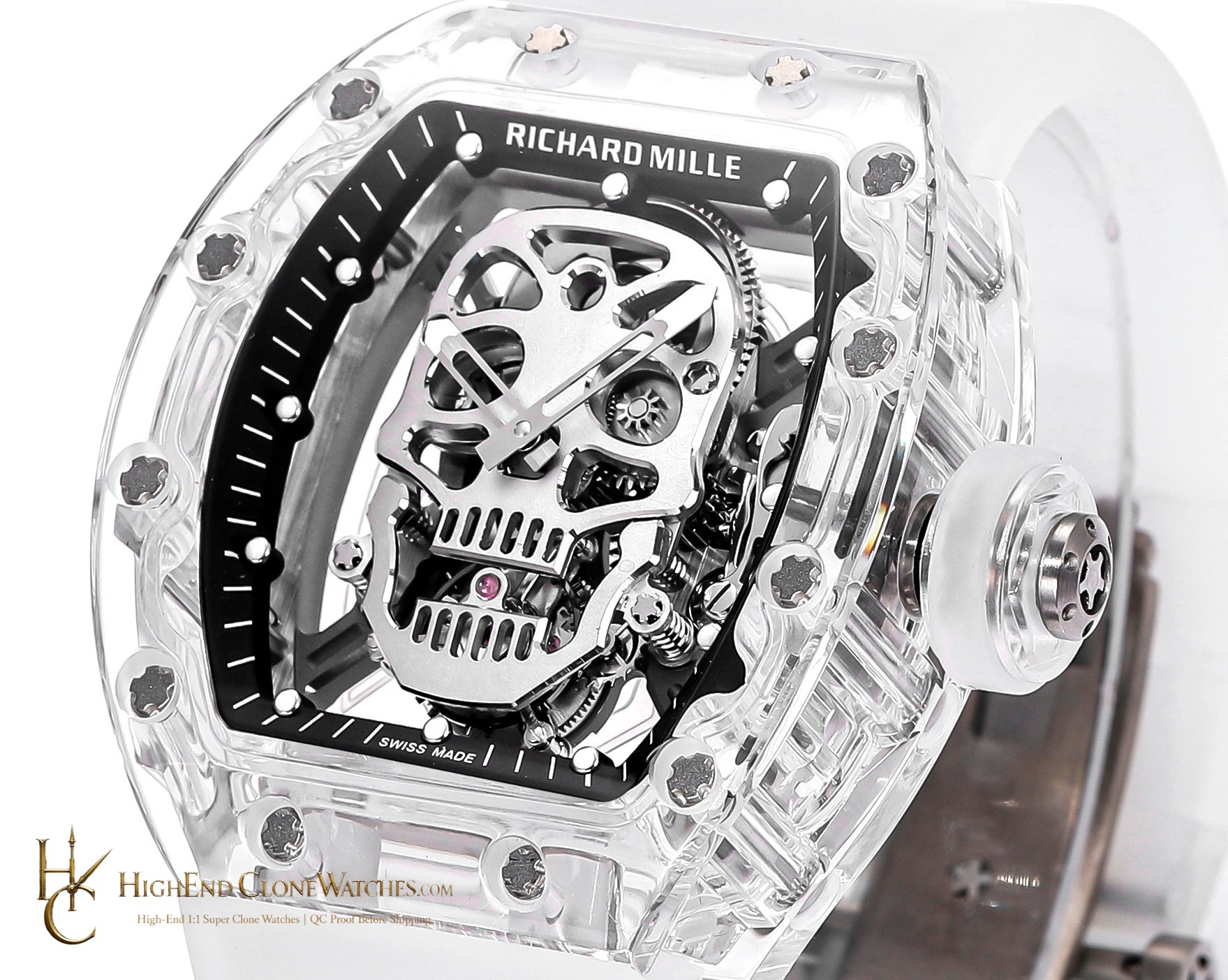 Richard Mille RM 52 bezel detail super clone watch