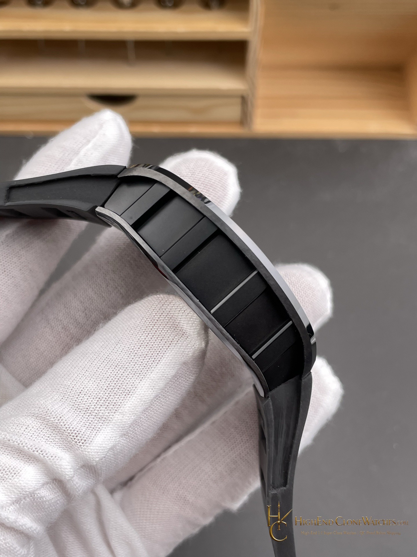 Richard Mille RM 52 bezel detail super clone watch