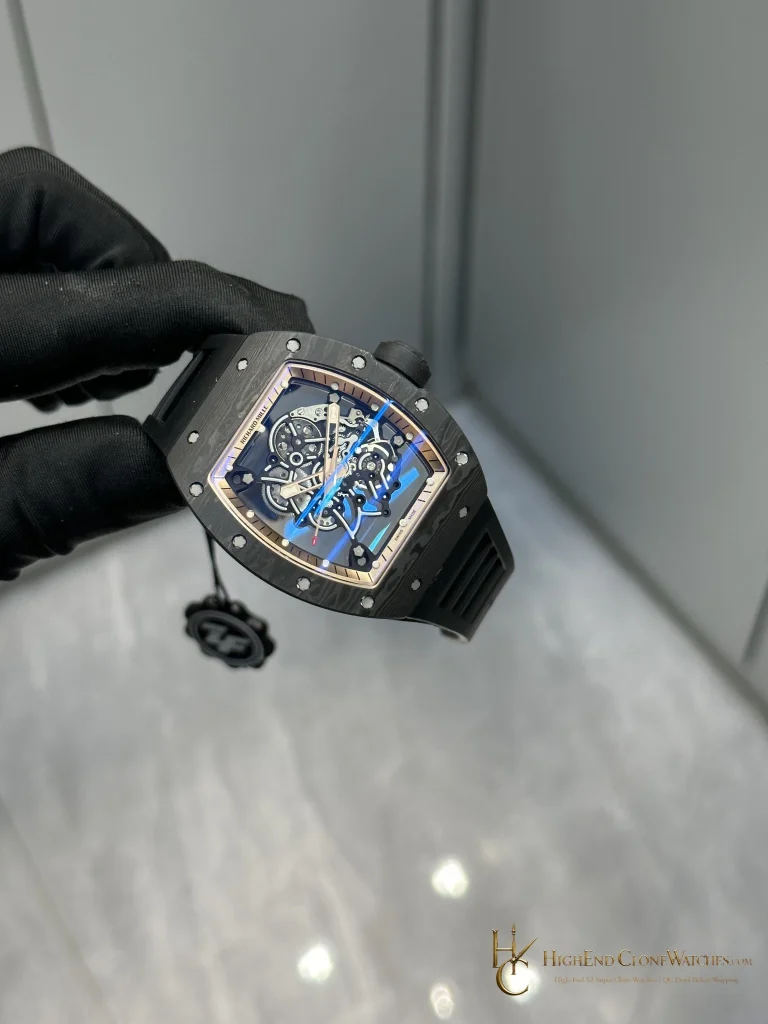 Richard Mille RM 55 angled dial view super clone watch