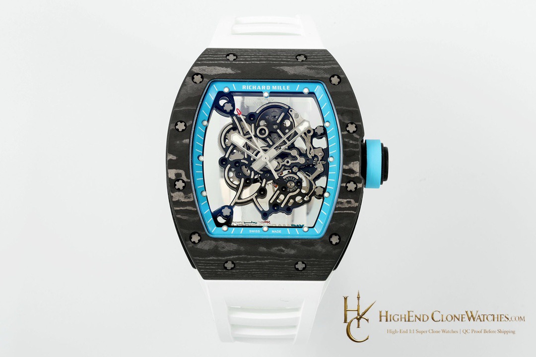 Richard Mille RM 55 front view super clone watch