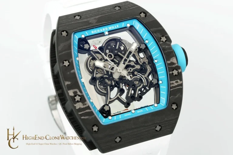 Richard Mille RM 55 angled dial view super clone watch