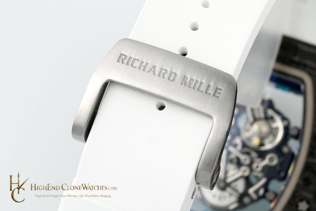 Richard Mille RM 55 crown and case detail super clone watch