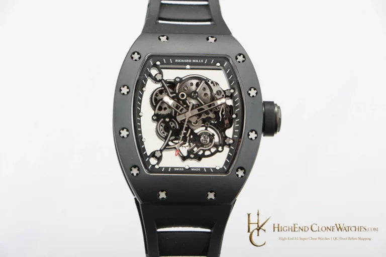 Richard Mille RM 55 angled dial view super clone watch