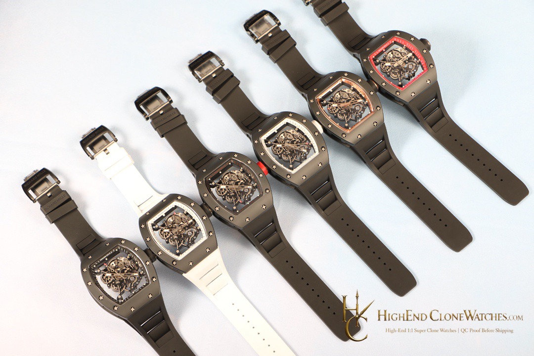 Richard Mille RM 55 caseback view super clone watch