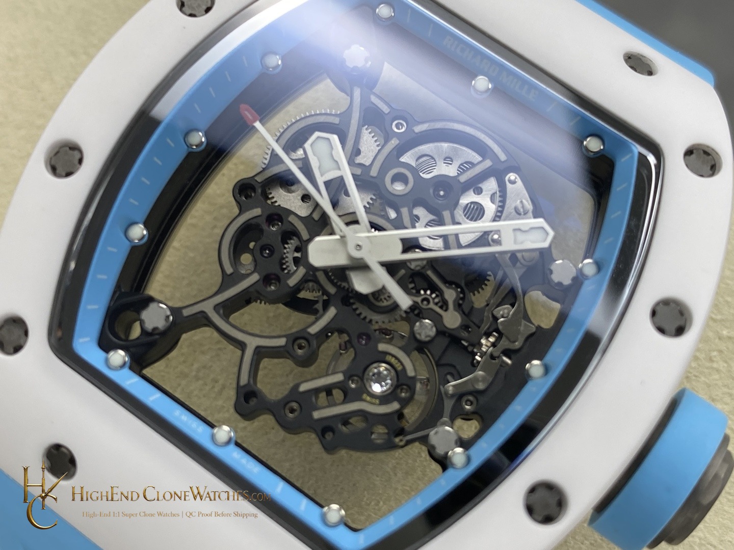 Richard Mille RM 55 dial and marker detail super clone watch