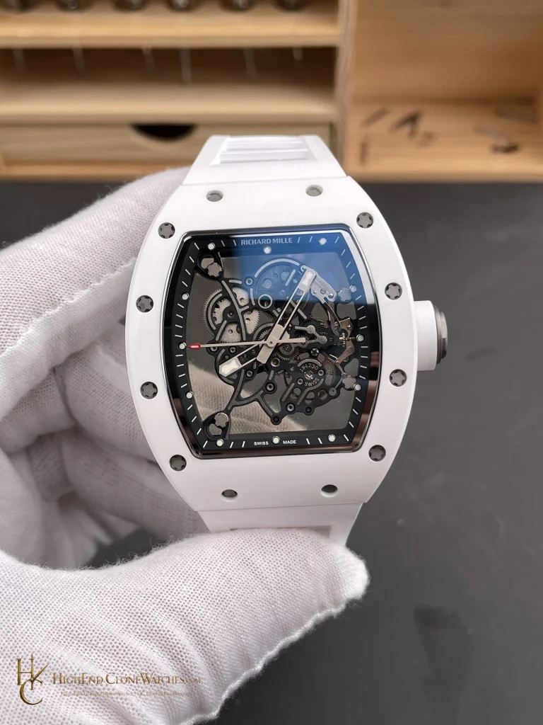 Richard Mille RM 55 front view super clone watch