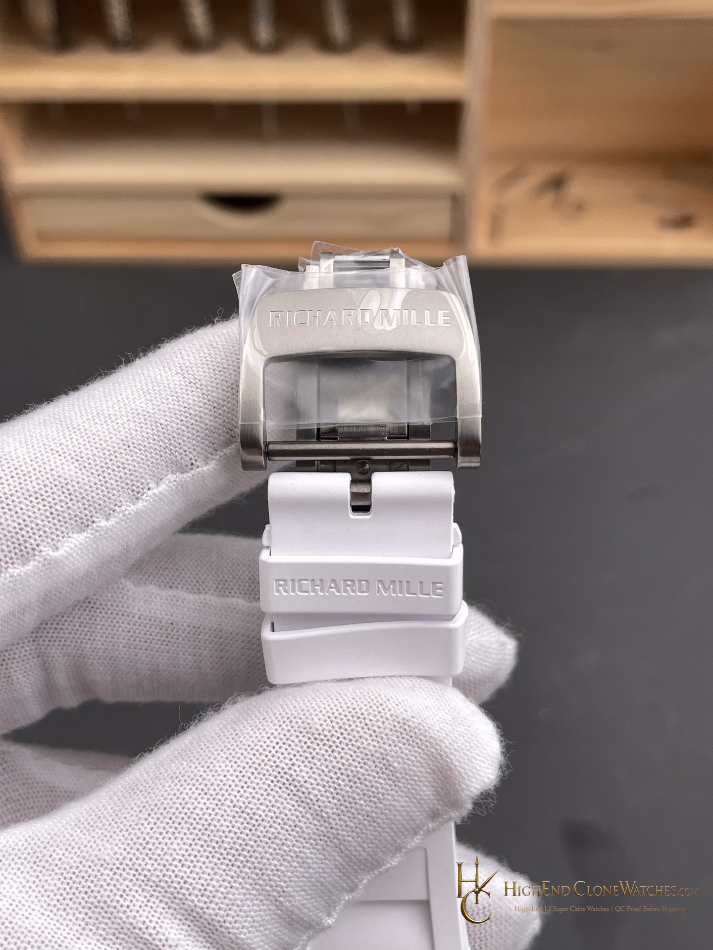 Richard Mille RM 55 buckle or clasp detail super clone watch