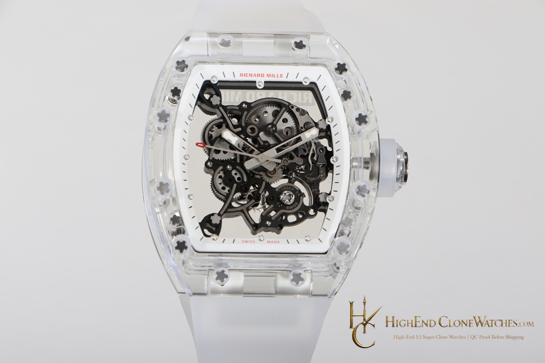 Richard Mille RM 55 front view super clone watch