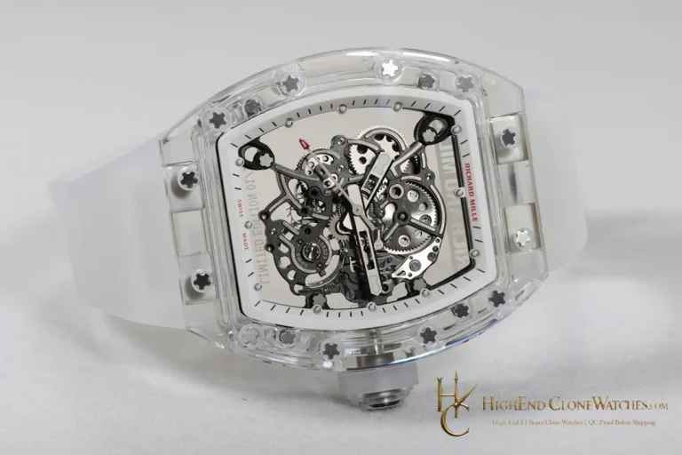 Richard Mille RM 55 angled dial view super clone watch
