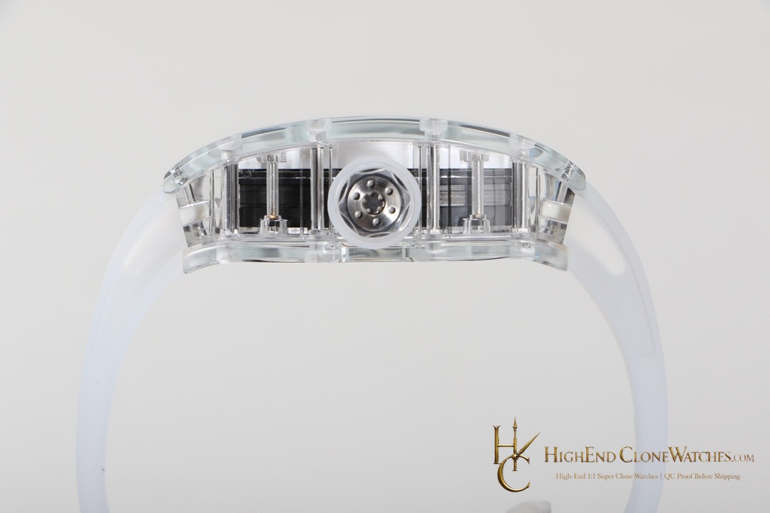 Richard Mille RM 55 crown and case detail super clone watch