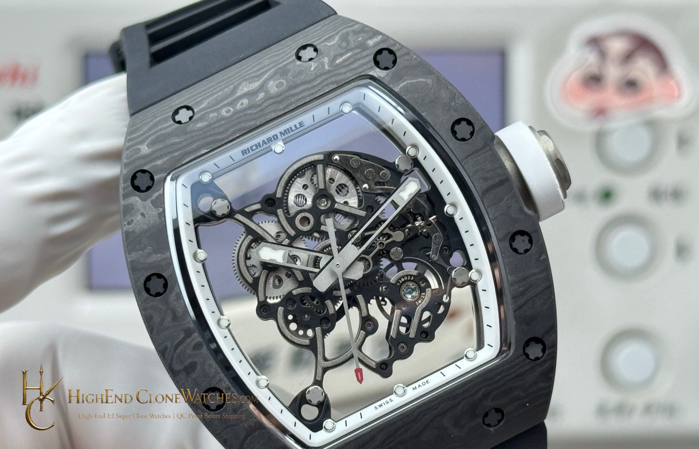 Richard Mille RM 55 dial and marker detail super clone watch