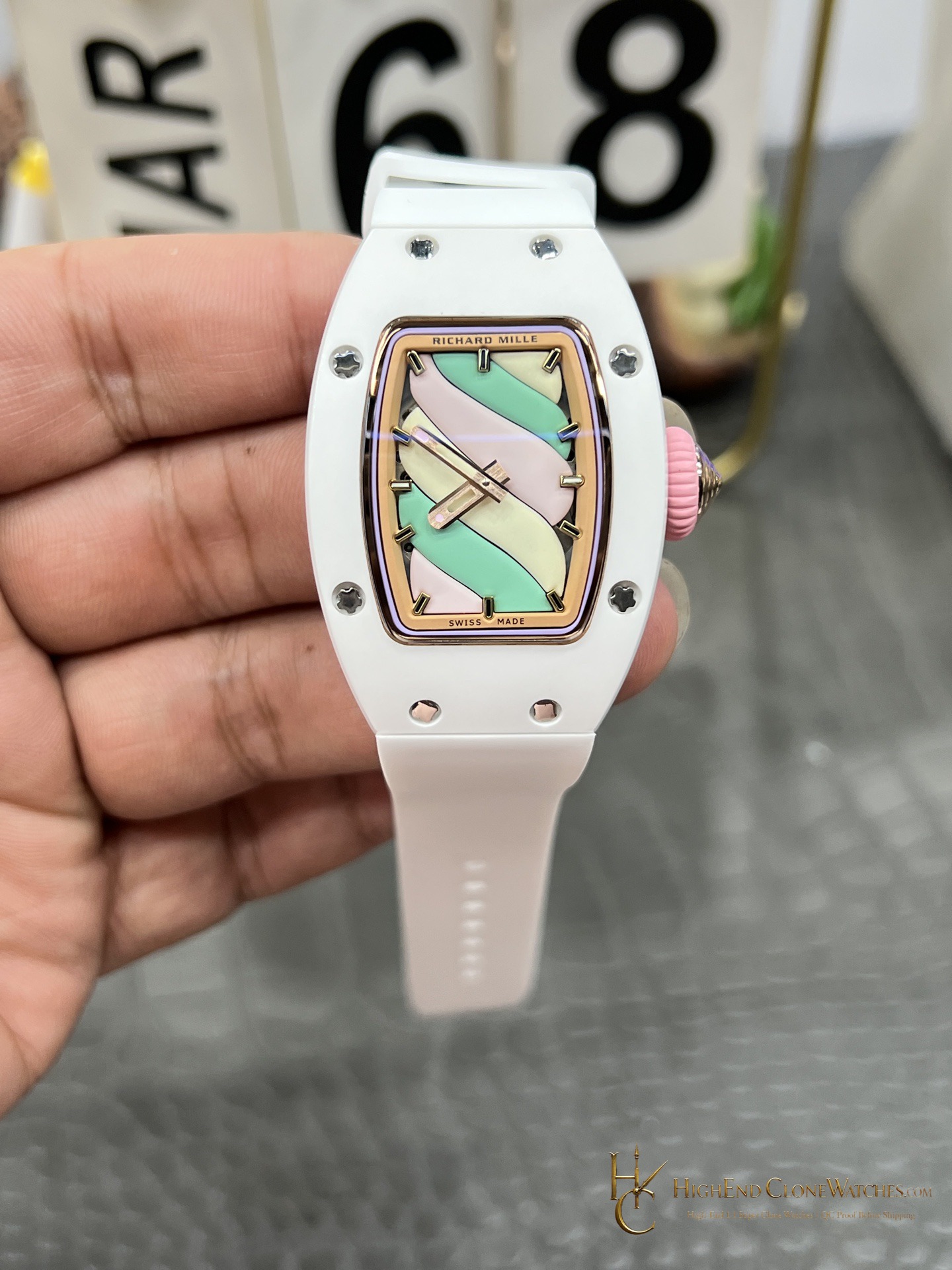 Richard Mille RM 07-03 front view super clone watch