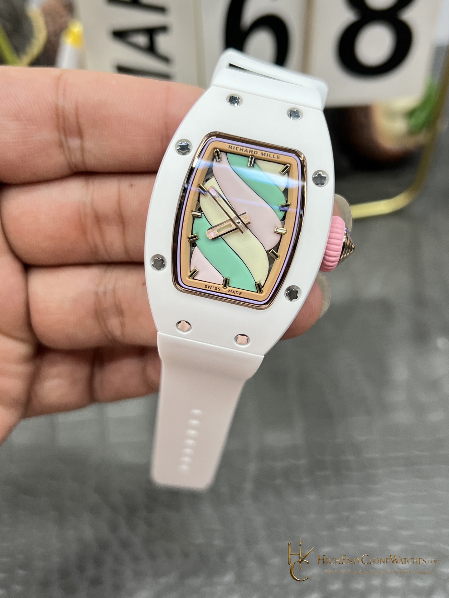 Richard Mille RM 07-03 dial and marker detail super clone watch
