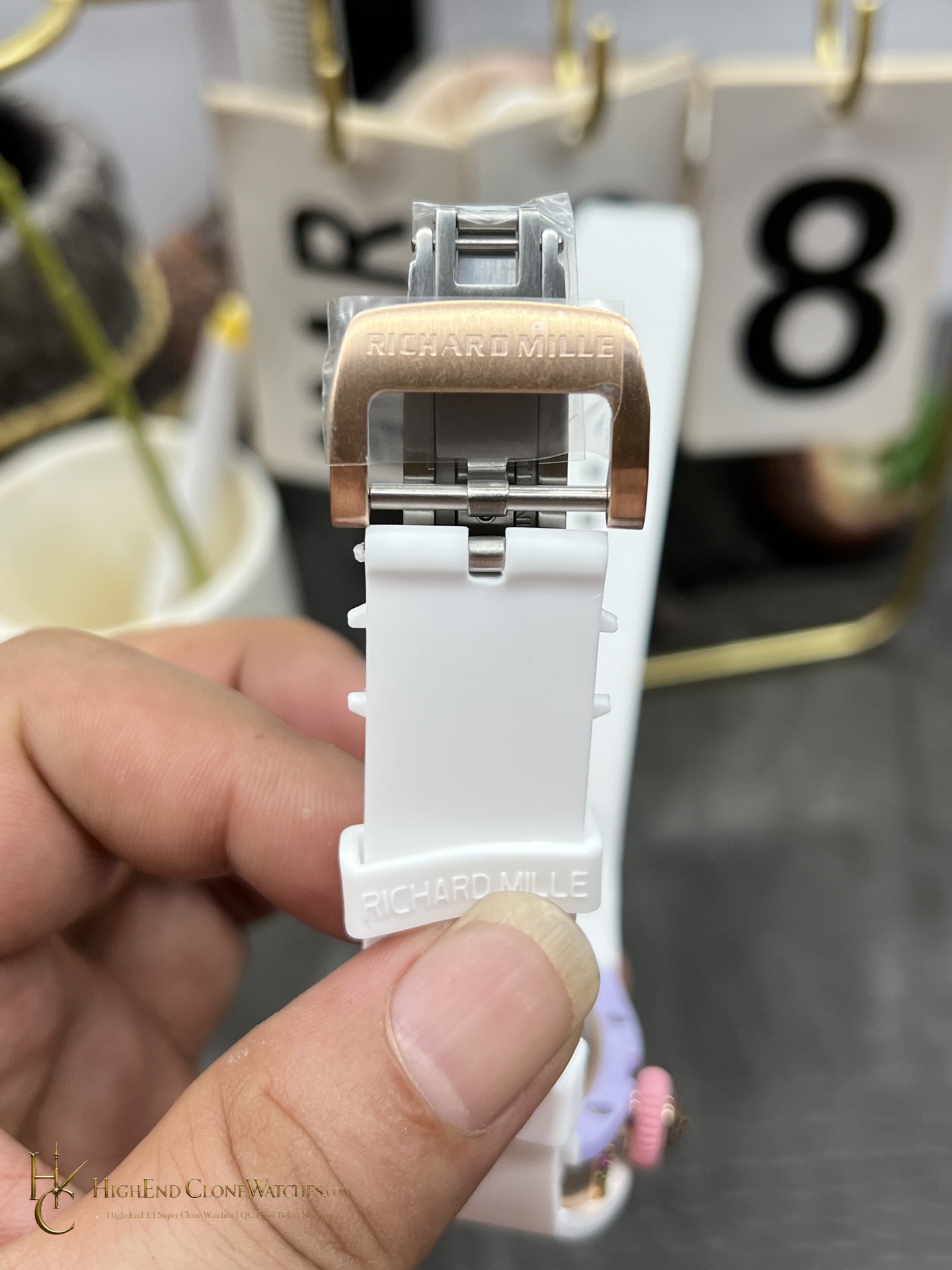 Richard Mille RM 07-03 buckle or clasp detail super clone watch