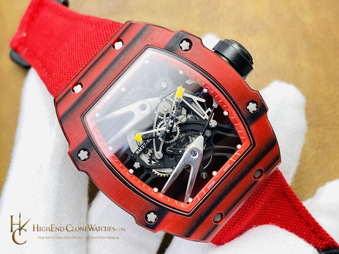 Richard Mille RM 27-02 front view super clone watch