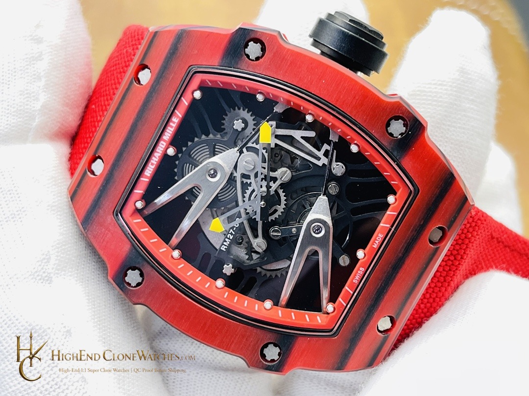 Richard Mille RM 27-02 bezel detail super clone watch