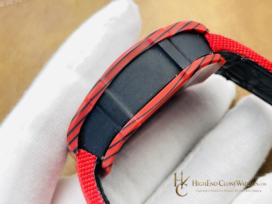 Richard Mille RM 27-02 crown and case detail super clone watch