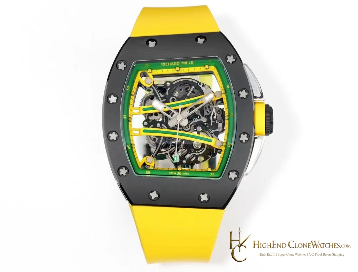 Richard Mille RM 61-01 front view super clone watch