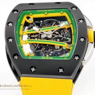 Richard Mille RM 61-01 angled dial view super clone watch
