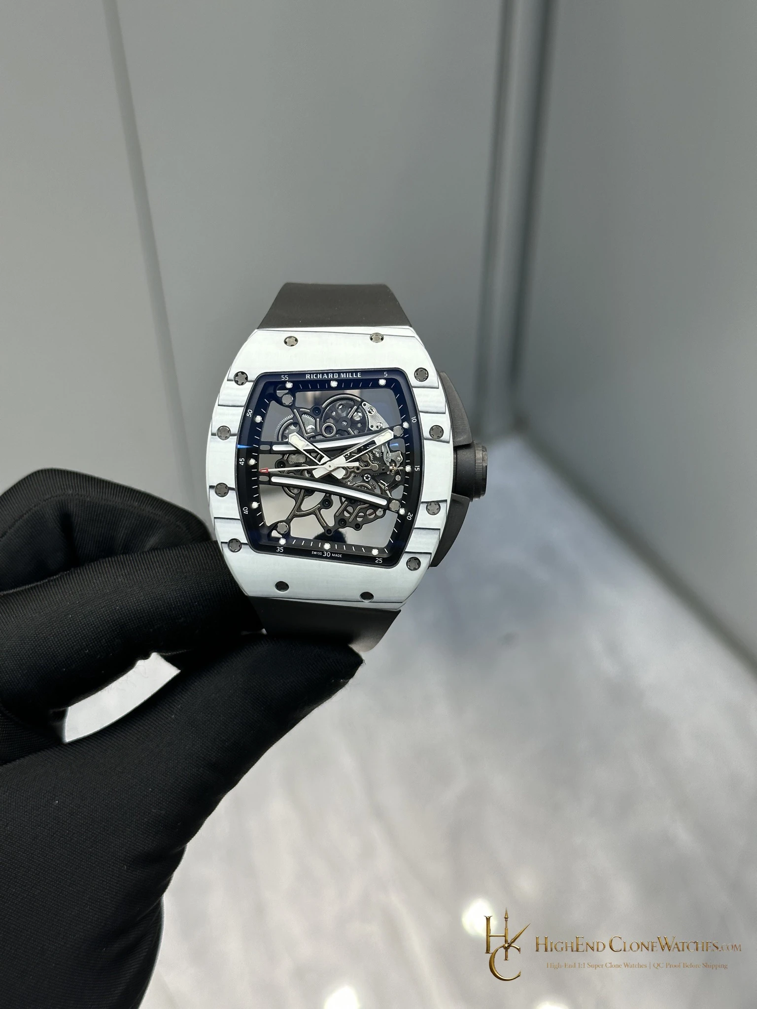 Richard Mille RM 61-01 front view super clone watch