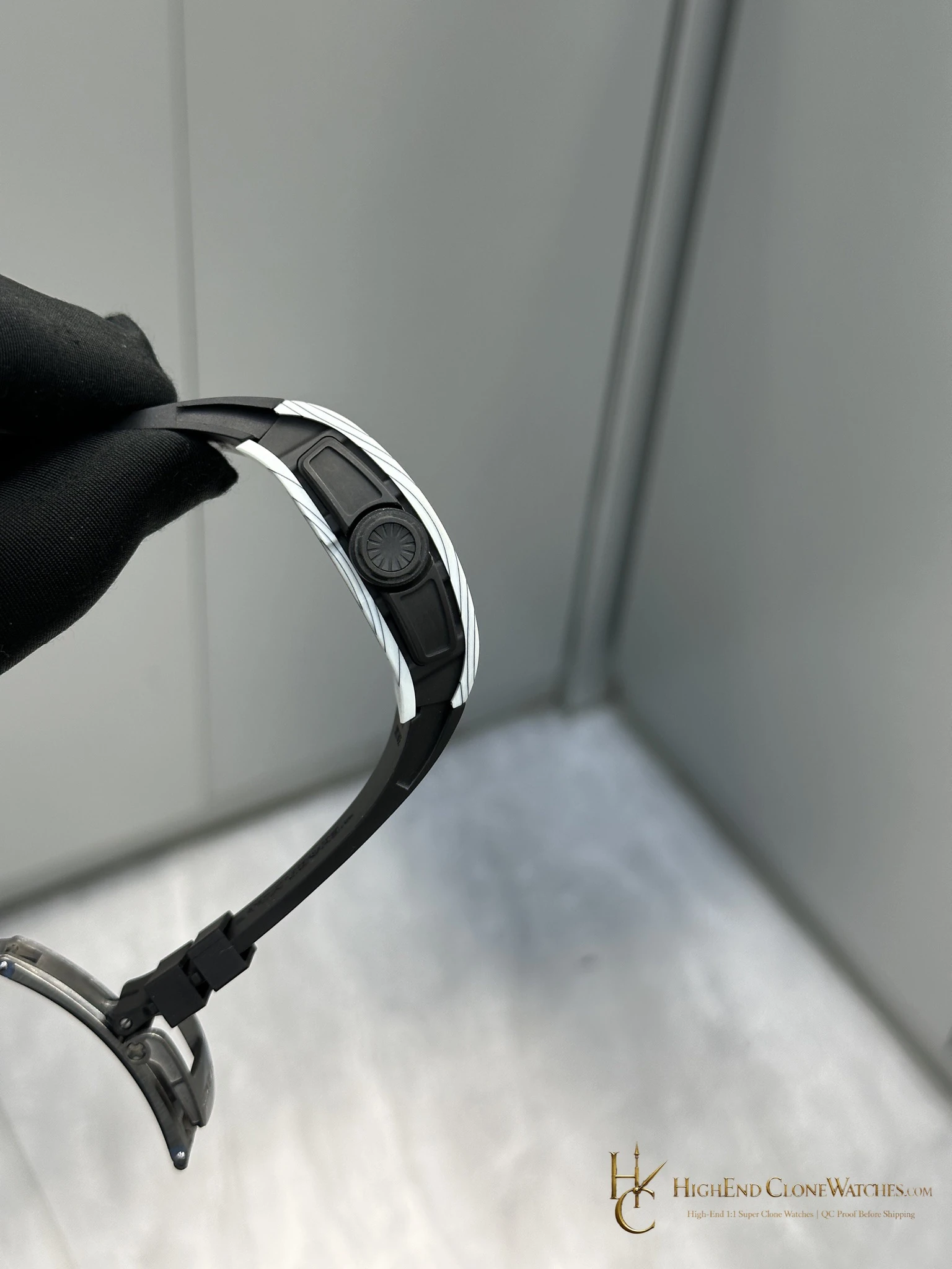 Richard Mille RM 61-01 bezel detail super clone watch