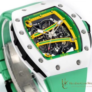 Richard Mille RM 61-01 angled dial view super clone watch
