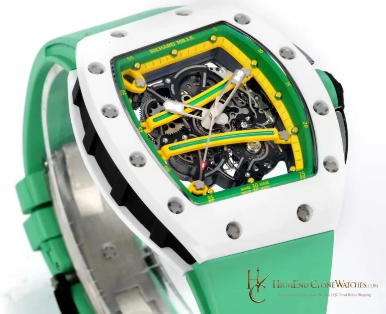 Richard Mille RM 61-01 angled dial view super clone watch
