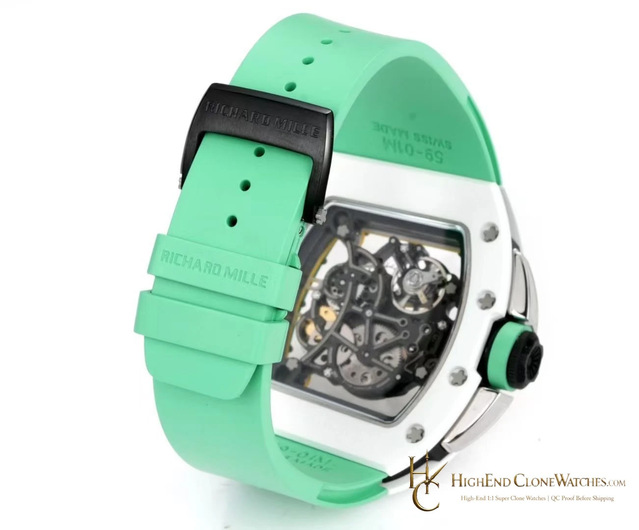 Richard Mille RM 61-01 caseback view super clone watch