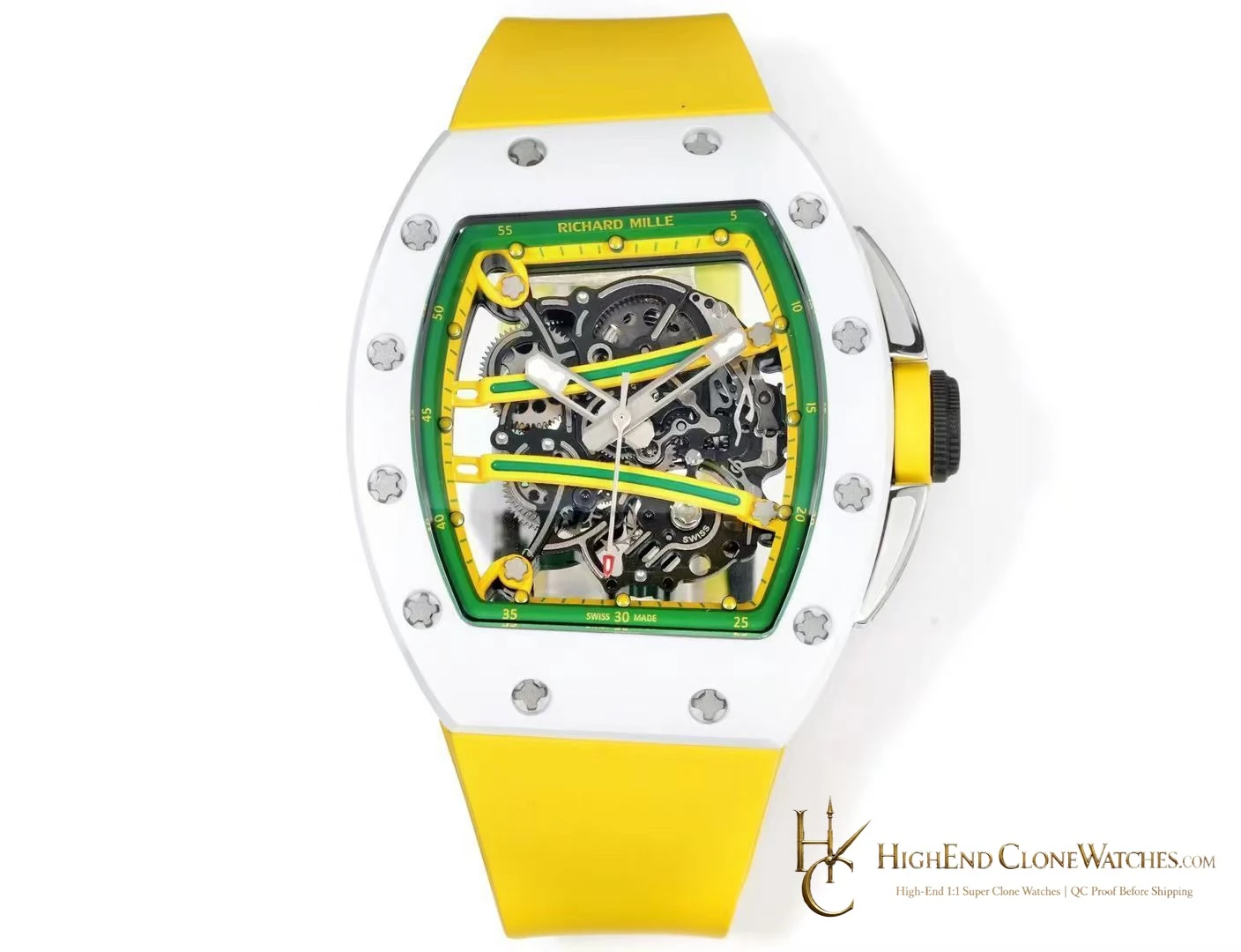 Richard Mille RM 61-01 front view super clone watch