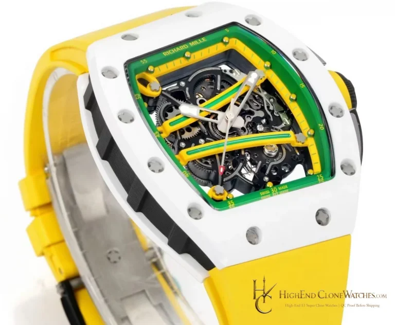 Richard Mille RM 61-01 angled dial view super clone watch