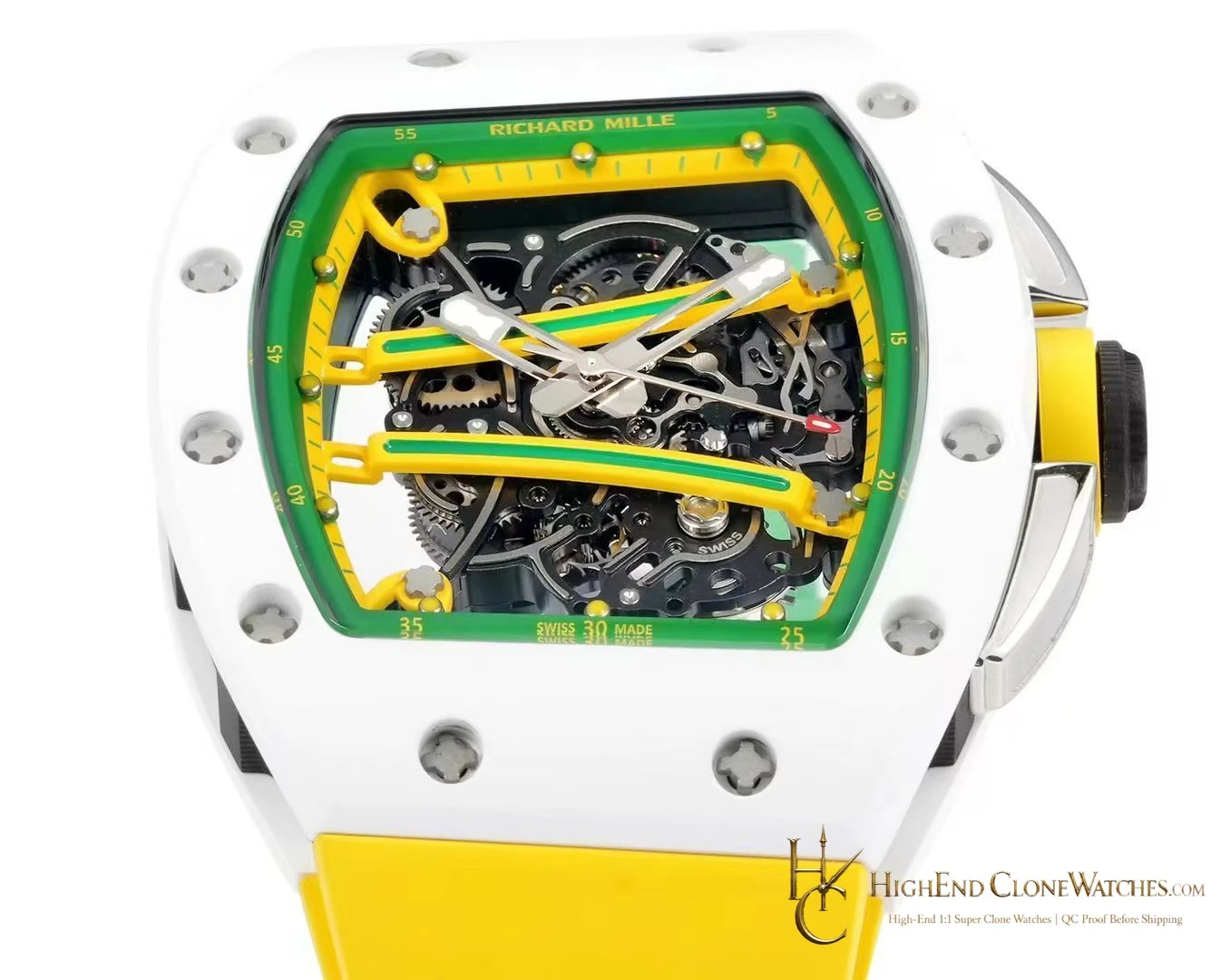 Richard Mille RM 61-01 dial and marker detail super clone watch